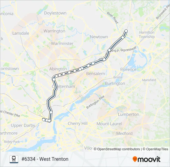 WTR Train Line Map