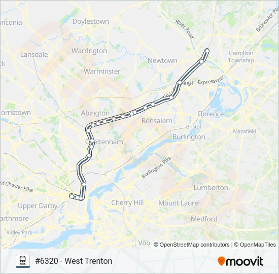 WTR Train Line Map