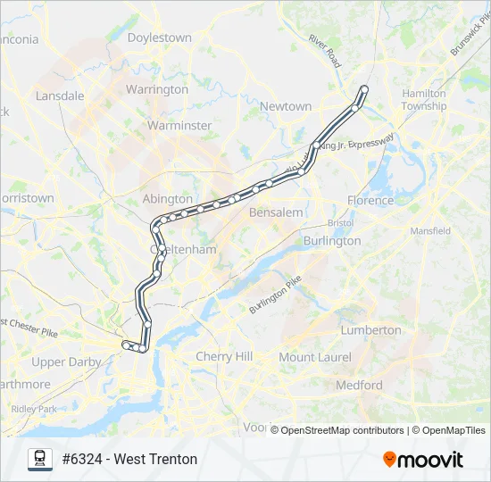 WTR Train Line Map