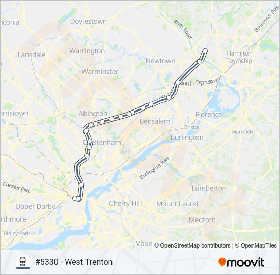 WTR Train Line Map