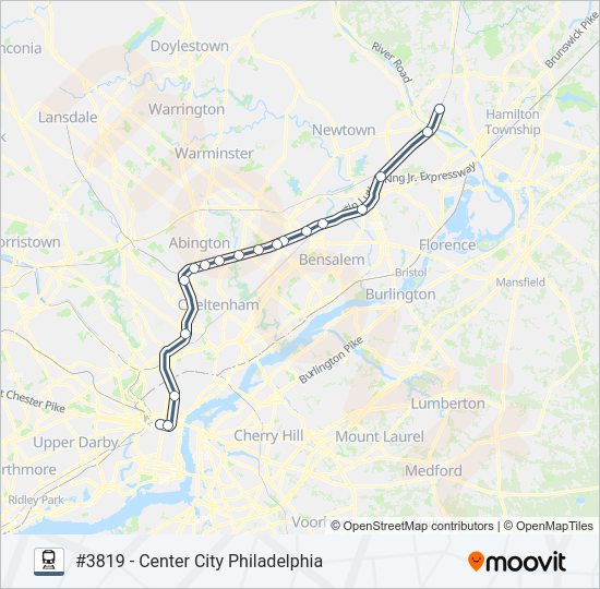 WTR train Line Map