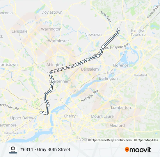 WTR Train Line Map