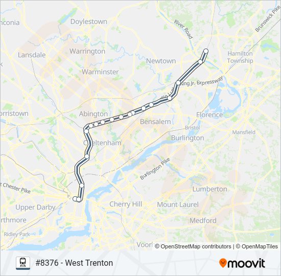 Mapa de WTR de tren