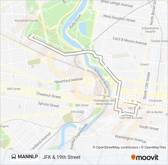 MANNLP Bus Line Map