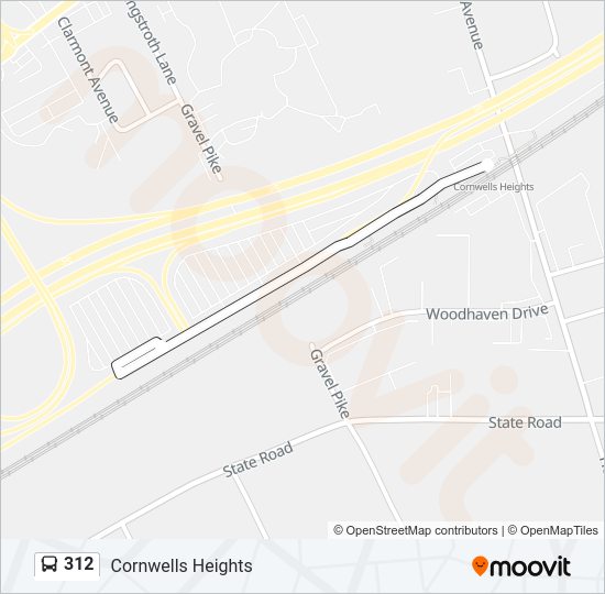 312 Bus Line Map