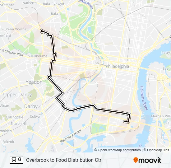 G Bus Line Map