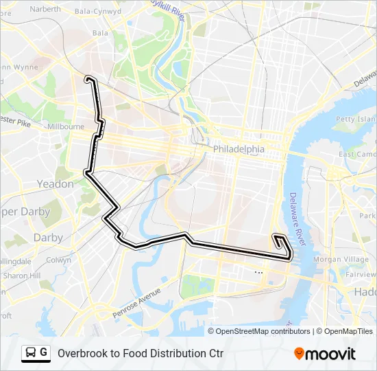 G Bus Line Map