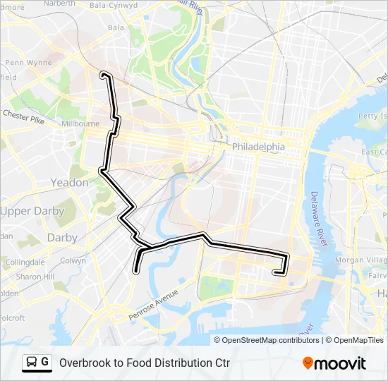 G Bus Line Map