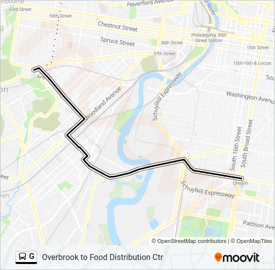 G Bus Line Map
