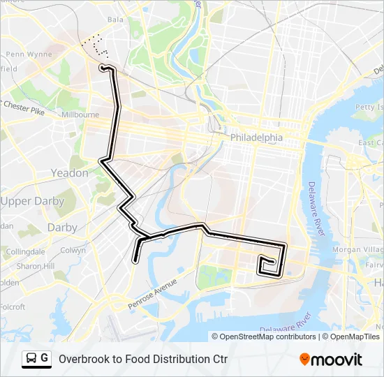 G Bus Line Map