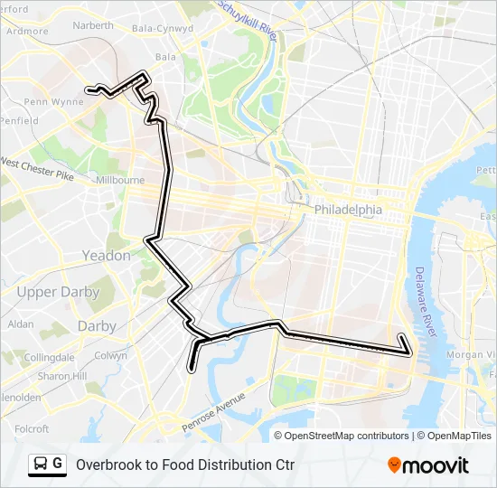 G Bus Line Map