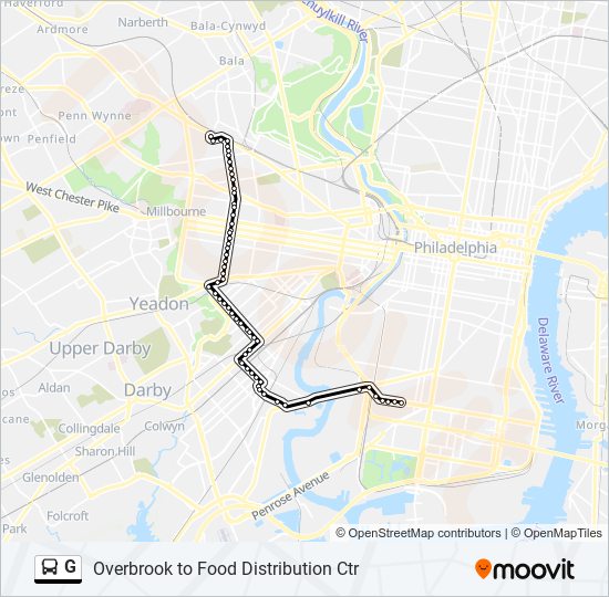 G bus Line Map