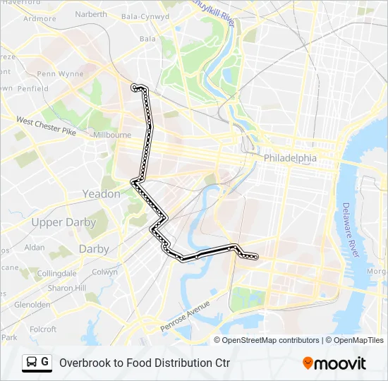 G Bus Line Map