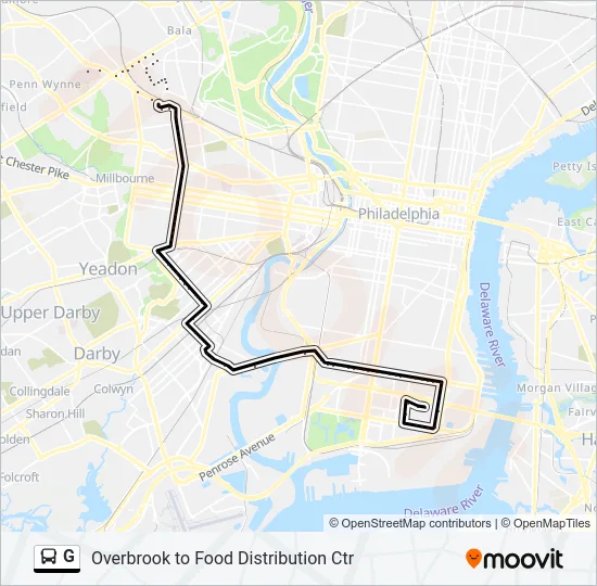 G Bus Line Map