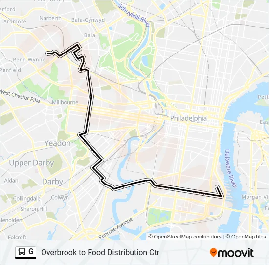 G Bus Line Map
