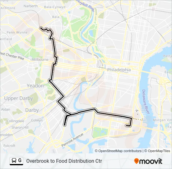 G Bus Line Map