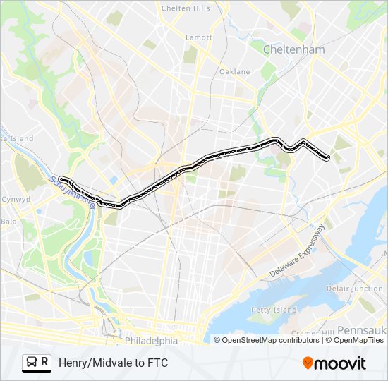 philadelphia bus route map