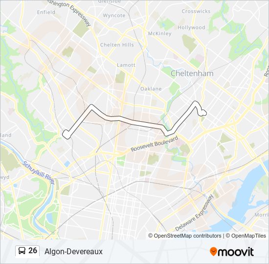 Mapa de 26 de autobús