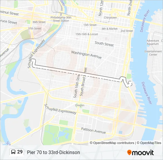 29 Bus Line Map