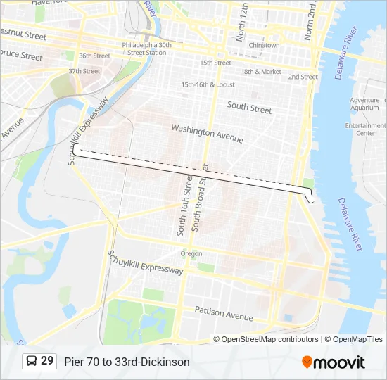 29 Bus Line Map