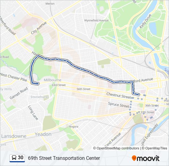 philadelphia bus route map