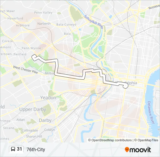 31 Bus Line Map