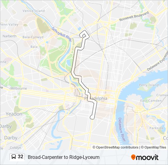 32 bus Line Map