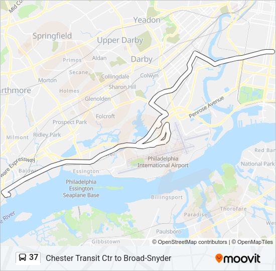 37 Bus Line Map