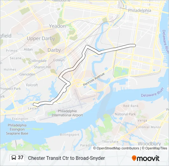 37 Bus Line Map