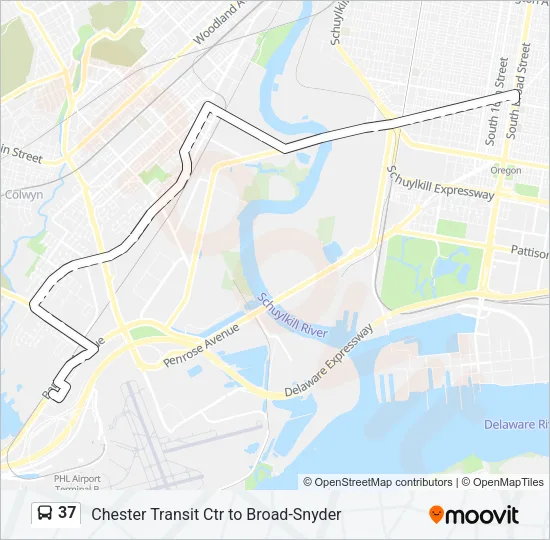 37 Bus Line Map