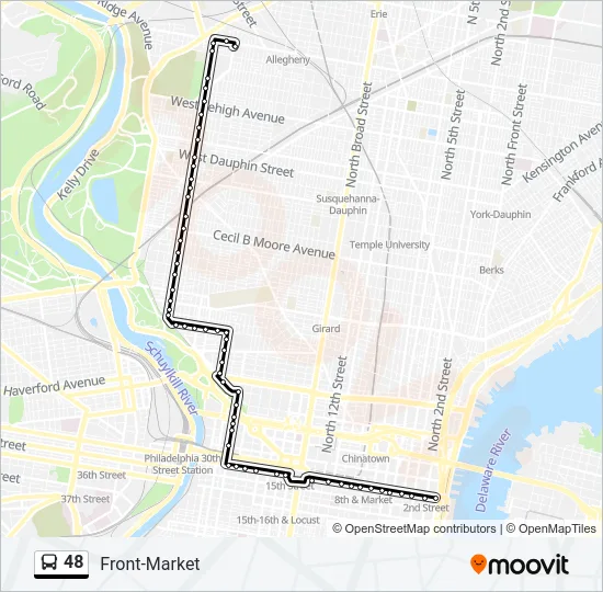 48 Bus Line Map
