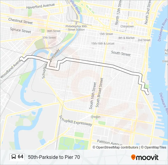 64 Bus Line Map