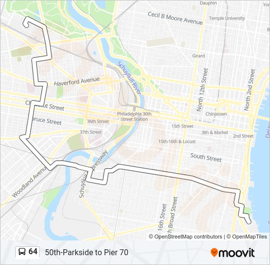 64 bus Line Map