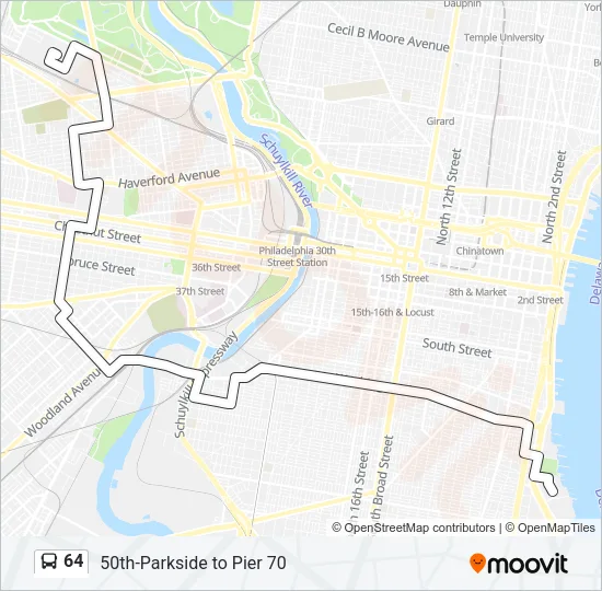 64 Bus Line Map