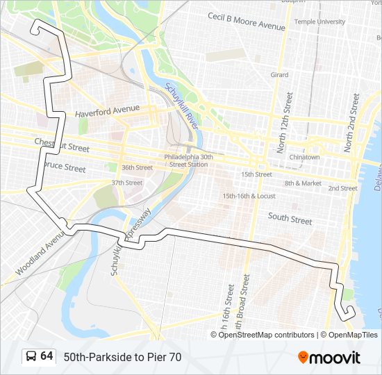 64 bus Line Map