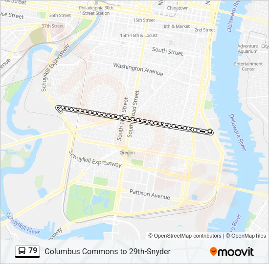 79 Bus Line Map