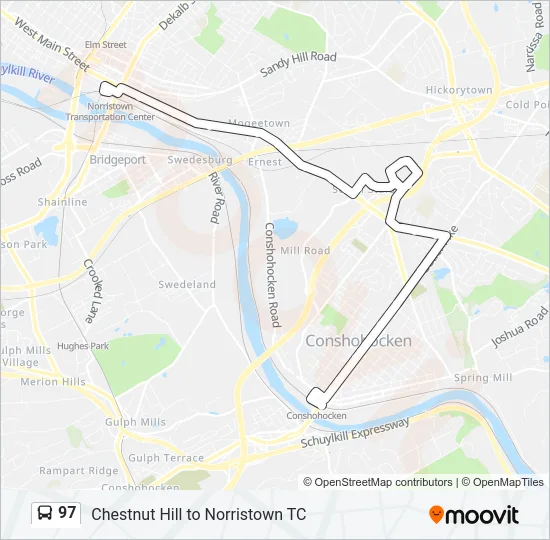 97 Bus Line Map
