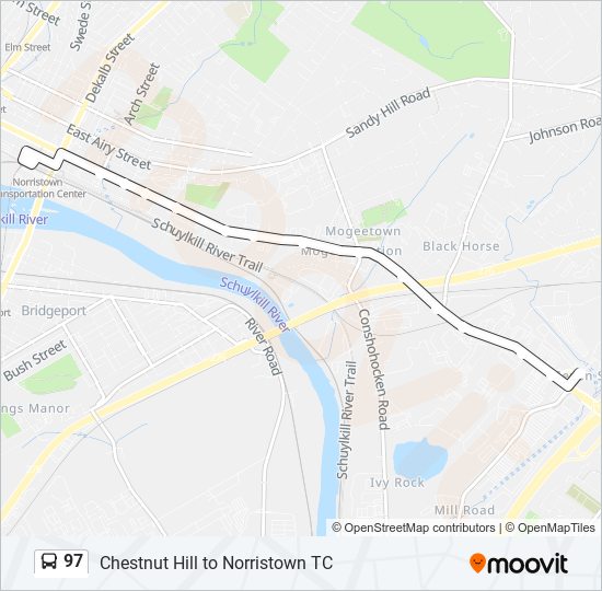 Mapa de 97 de autobús