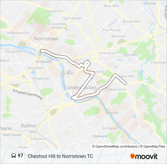 97 Bus Line Map