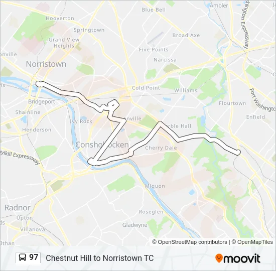 97 Bus Line Map