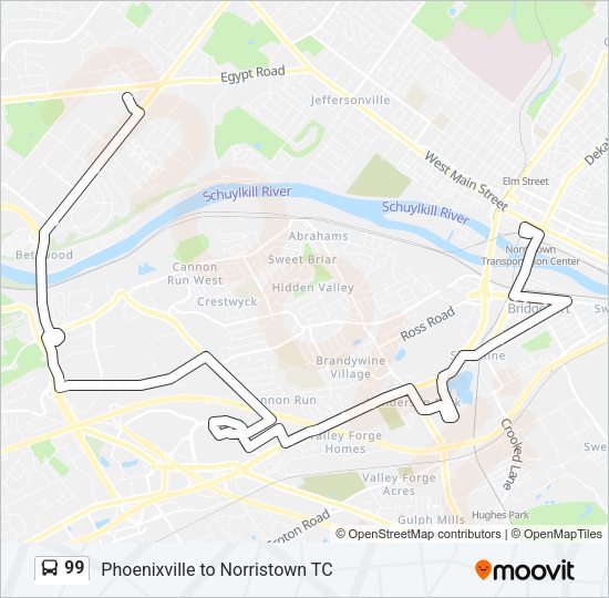 99 Bus Line Map