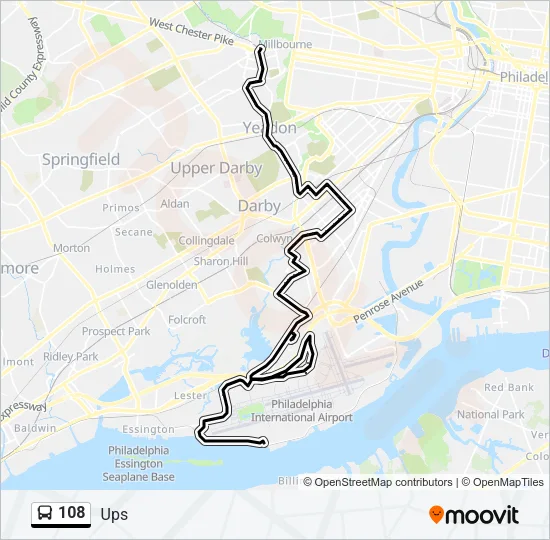 108 Bus Line Map