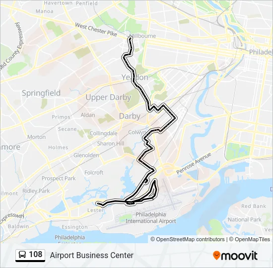 108 Bus Line Map