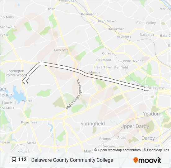 112 Bus Line Map