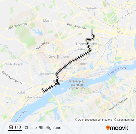 113 Route Schedules, Stops & Maps Chester 9thHighland (Updated)