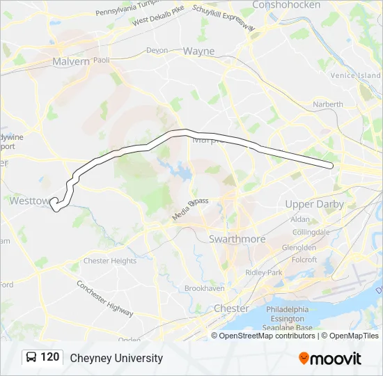120 Bus Line Map