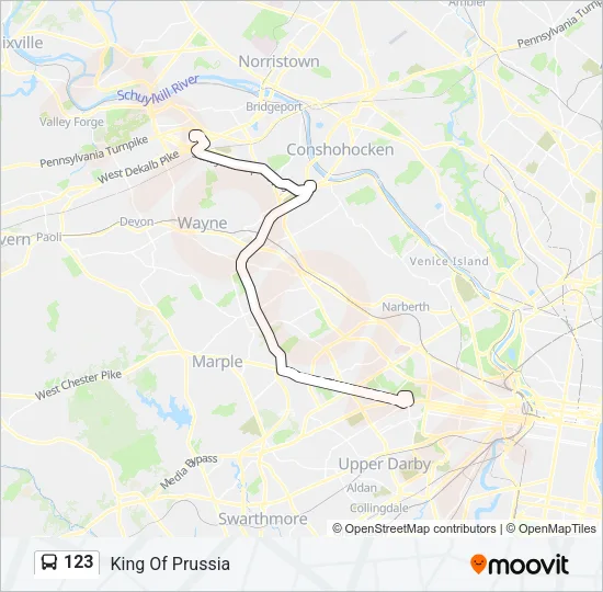 123 Bus Line Map