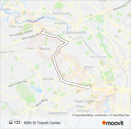 123 Bus Line Map