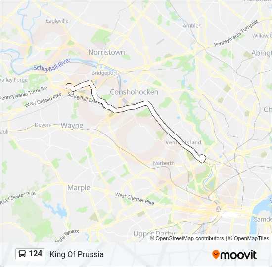 124 Bus Line Map