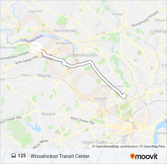 125 Bus Line Map